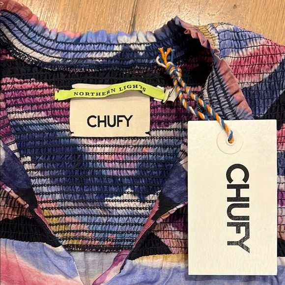 Multicolor Ruffle Sleeve Women's Top - Picture 5 of 5